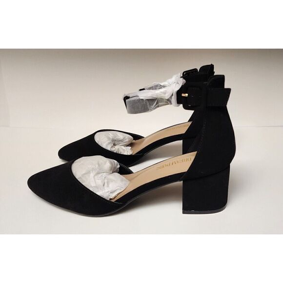 DREAM PAIRS Women's Pointed Toe High Chunky Heels Pumps Ankle Strap ShoesUS 10 - Picture 6 of 11